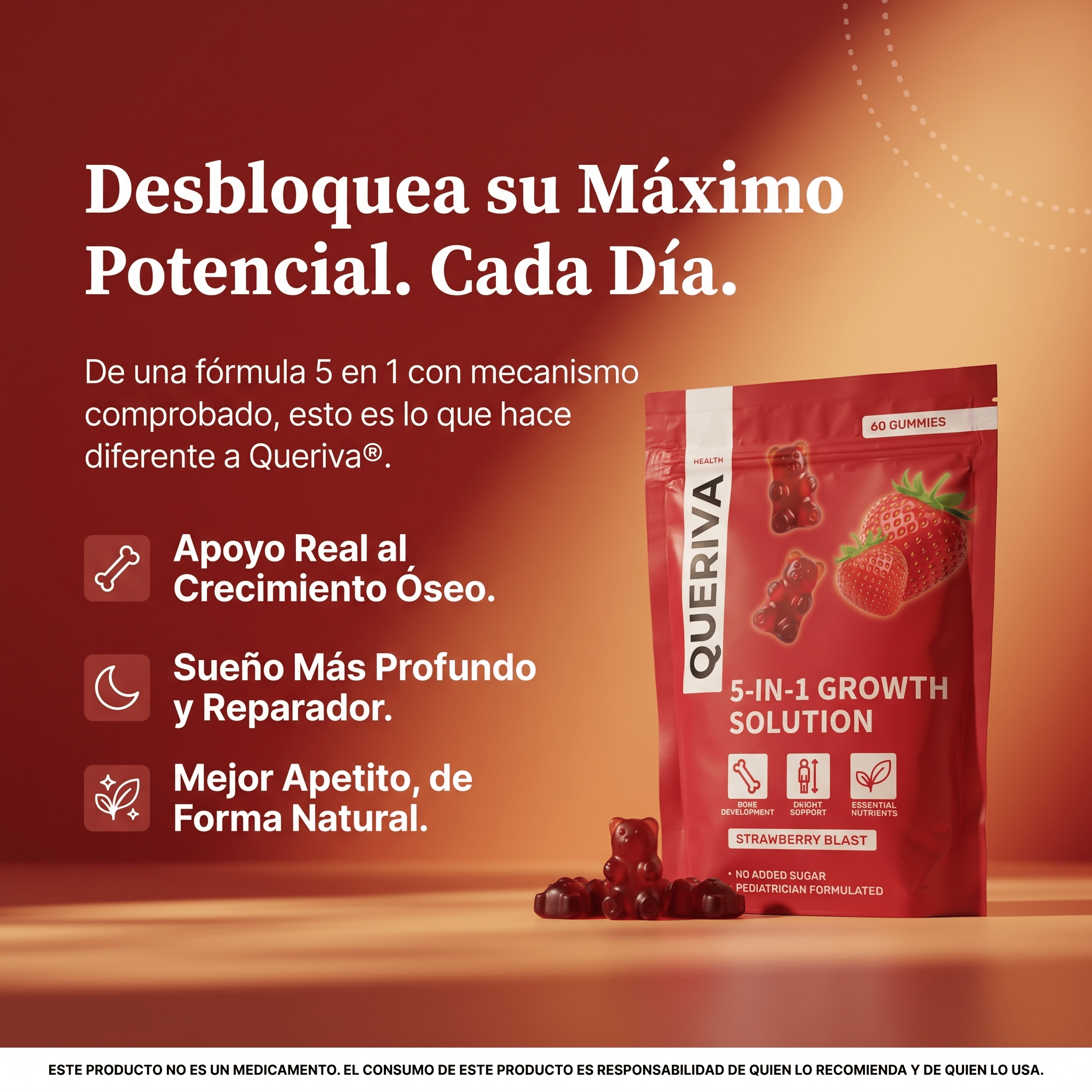 Queriva® | Gomitas para el crecimiento