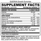 Supplement Facts - Queriva Growth Gummies